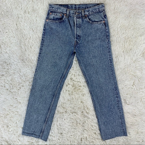 Vintage Men's Levi’s 501 Acid Washed Jeans 30x28 - Picture 1 of 10